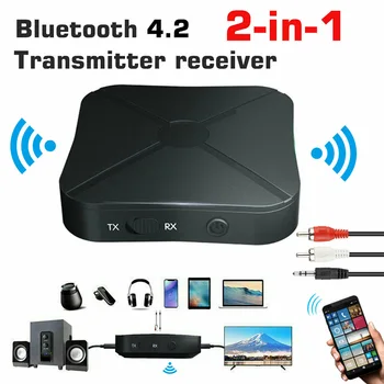 LAMJAD 2 В 1 Аудио Bluetooth Адаптер Получает Передает Bluetooth Приемопередатчик Приемник Передатчик 4,2 Аудио 3,5 мм PK B6
