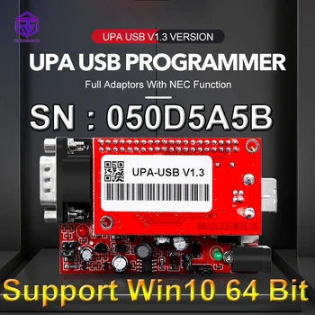 SN: 050D5A5B USB-программатор UPA С поддержкой Windows 10 64Bit USB V1.3, полные адаптеры с функциями NEC, Настройка чипа ECU
